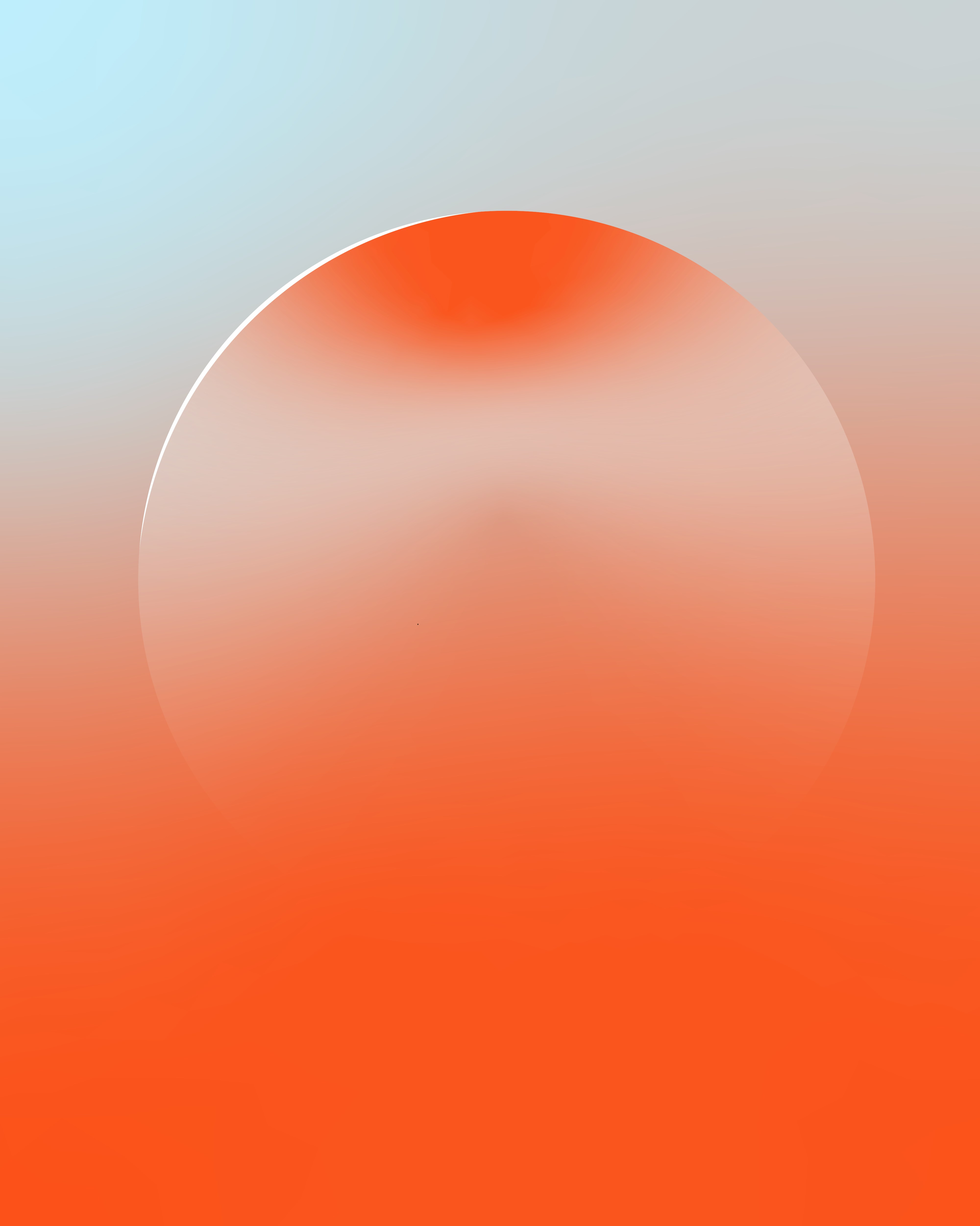 Technology and Travel Intersection - Gradient Sphere representing digital transformation in travel industry A gradient sphere rests against a colored background, representing the intersection of technology and travel in 2025